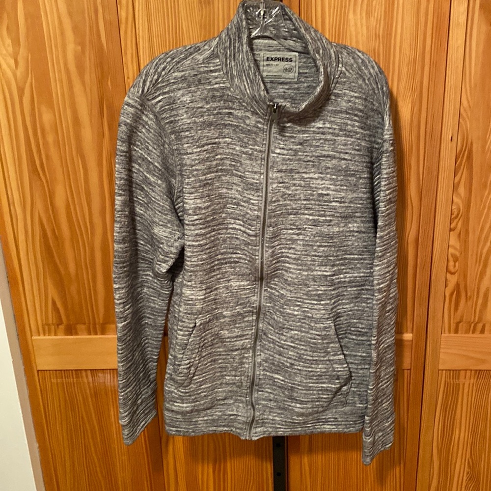 Mens Mock neck collar zip up